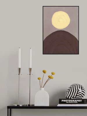Geometric yellow sun
