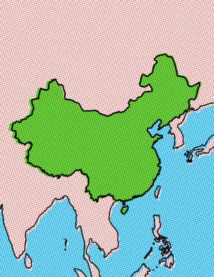 China Pop Art Map