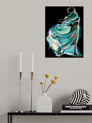 Abstract Depiction Of A Dancer In Motion