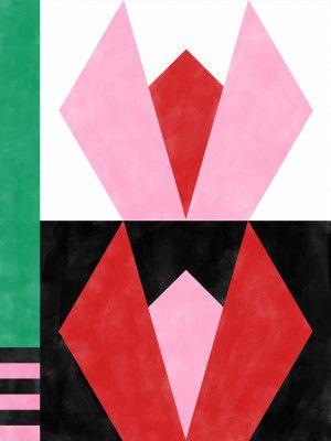 Geometric Artworkwith Triangles And Rectangles