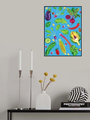 Spring Vegetables Blue
