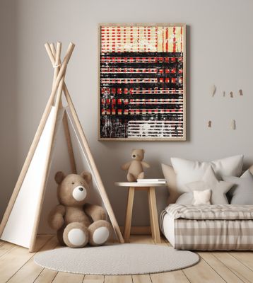 Bold Red Black and Yellow Stripes