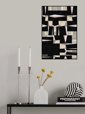 Abstract Black Jigsaw 3