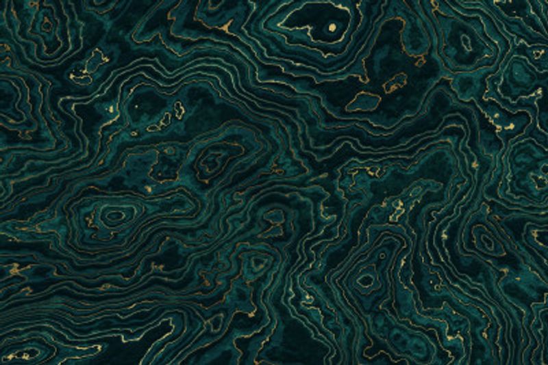 Teal and Gold Marble Texture I