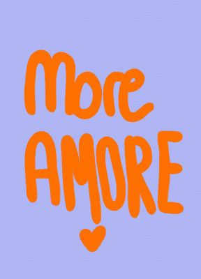 Bold Typography in Vibrant Orange