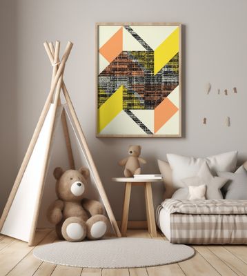 Overlapping Patterns In Earthy Tones