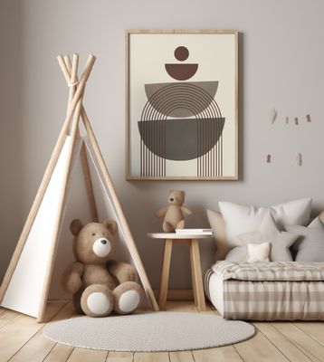 Brown Geometrical Shape