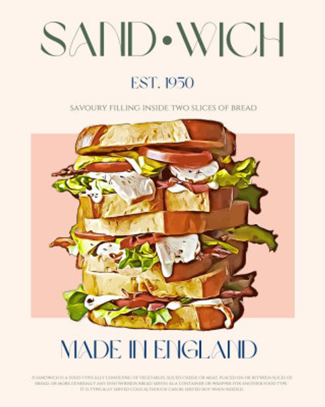Classic Sandwich Made In England