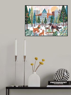 Dogs in the park Christmas