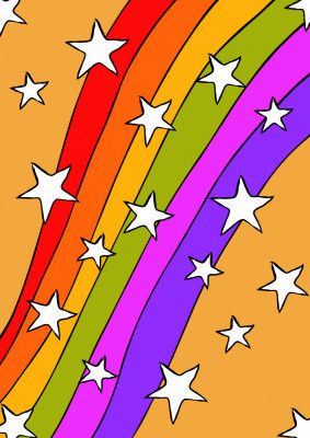 Rainbow Star Art