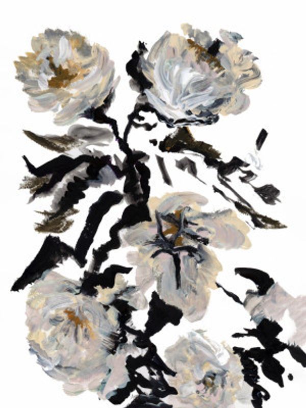 Le Jardin Botanique Black and White Flower