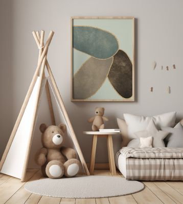 Abstract Circles With Gold 3