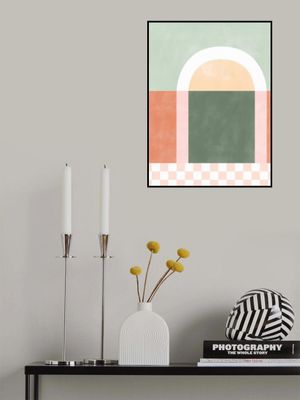 Geometric Composition With Pastel Colors