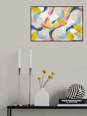 Multi Coloured Abstract Floral