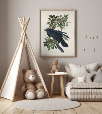 Raven From Birds of America (1827)