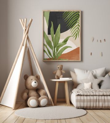 Abstract Art Tropical Leaf 11