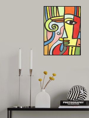 Colorful Geometric Shapes And Bold Lines