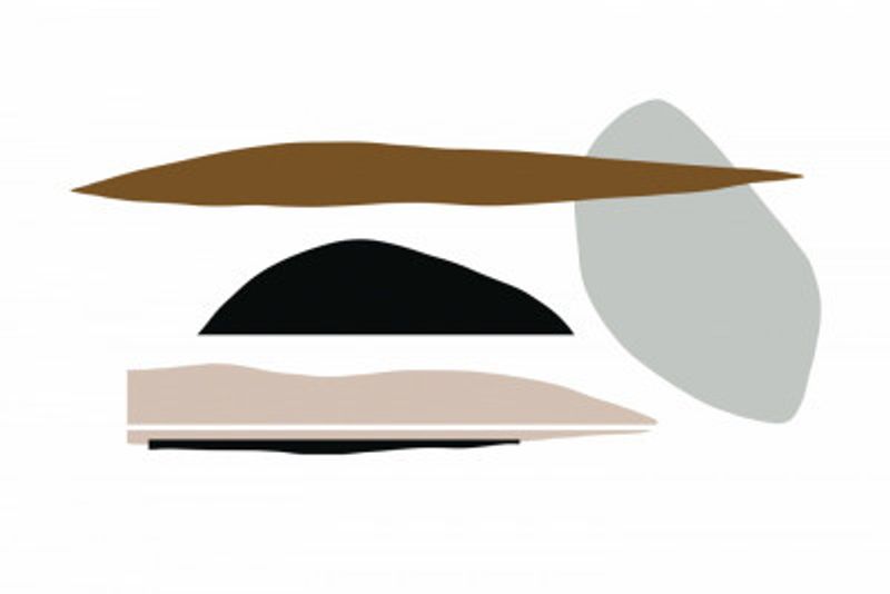 Organic Shapes And Earthy Tones