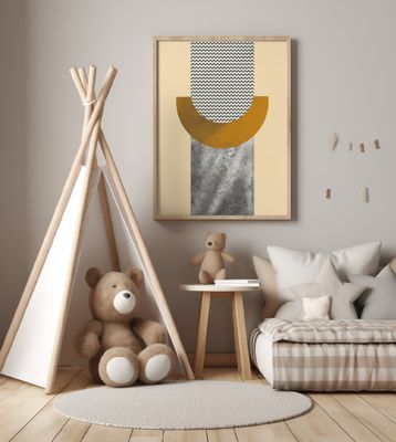 Marble With Geometrical Ring