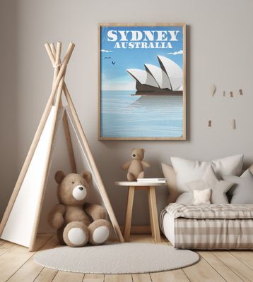 Sydney Australia Travel Poster