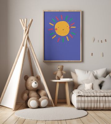 Sun Simple Boho Kids &amp; baby nursery bright weather theme