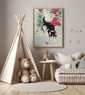 A Cat's Hunt for Butterflies