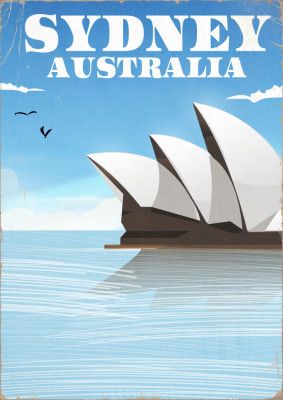 Sydney Australia Travel Poster