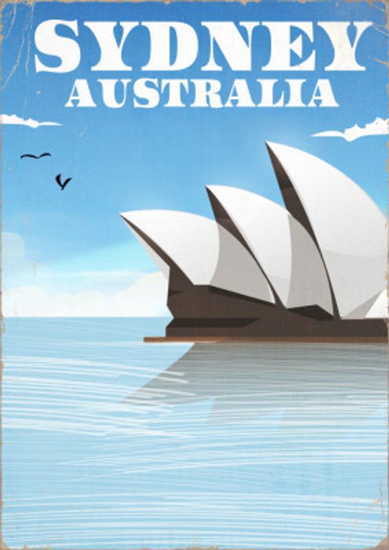 Sydney Australia Travel Poster