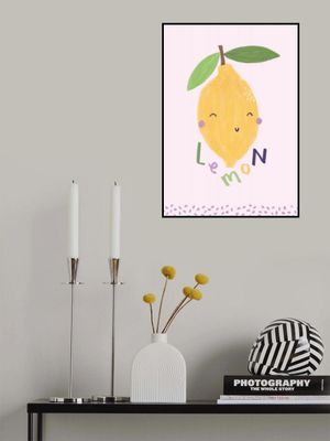 Cute Fruit - Lemon lettering- Simple Boho Kids &amp; baby nursery