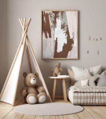 Abstract Brown Paint