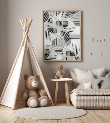 Abstract Back White Gold1