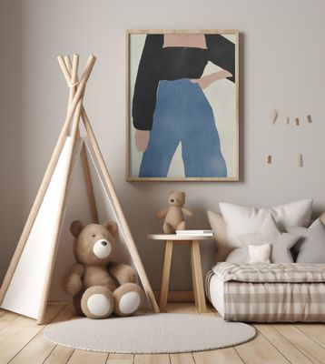 Pose With Black and Blue