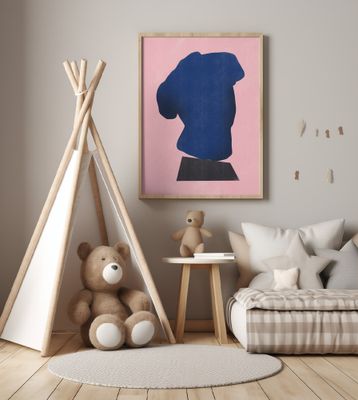 Stone Sculpture In Blue