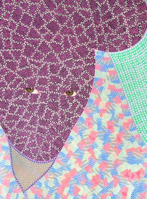 Purple Patterned Portrait