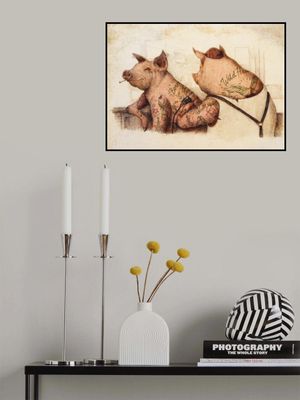 Tattooed Pigs In A Vintage Style