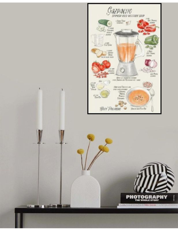 Gazpacho Illustrated Recipe In English,  