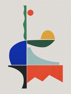 Colagem Abstrato E Geométrico 23