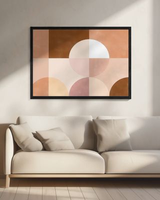 Geometric Shapes With Warm Earthy Tones