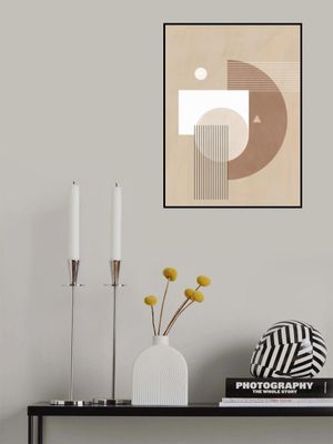 Neutral Semicircles Poster