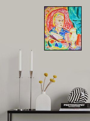 Self Portrait after Carlos María Esquivel y Rivas Self-Portrait, Tamara Jare, oil on canvas, 2025