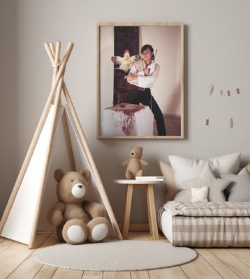 Koraz Bird, Kanat Ibragimov - 1 Photo documentation of the project that took place in Moscow, Marat Gelman Gallery. January 12, 1997.