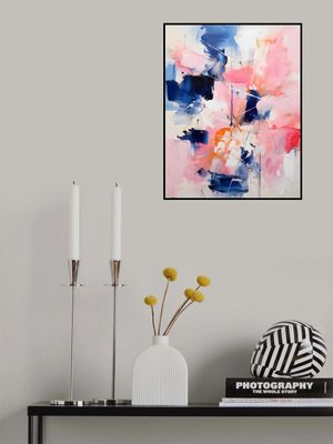 Blush Indigo Abstract Print Second 4x