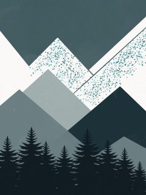 Geometric Mountain Shapes