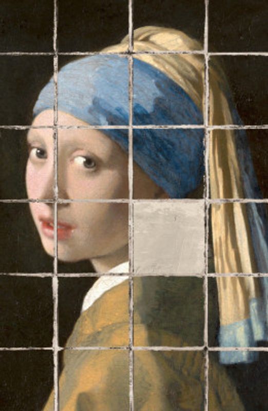 Girl With Pearl   the Bad Tiling Edition