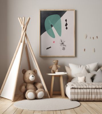 Geometric Shapes with Bold Color