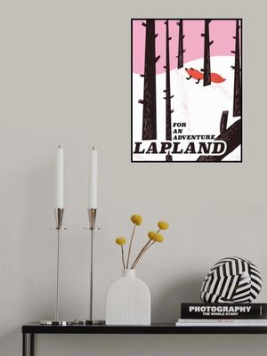 Lapland Vintage Travel Poster