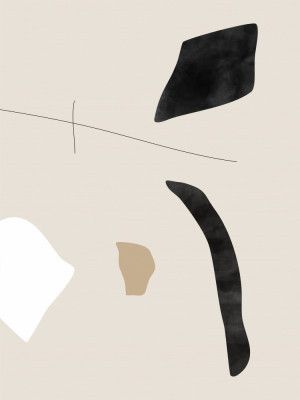 Graphic Shapes and Lines Poster