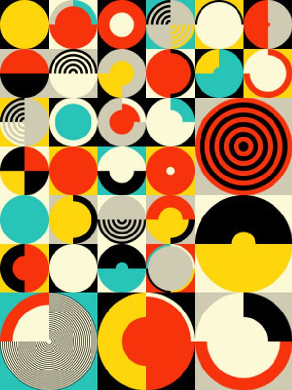 Retro Circles Kaleidoscope