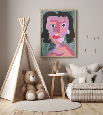 Abstract Portrait Painting