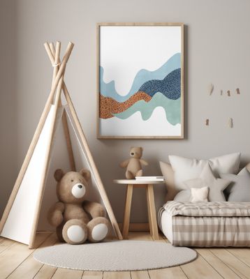 Colorful Flowing Waves